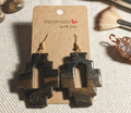 Aztec Geo Handmade Clay Earrings