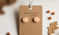 Pumpkin Patch Clay Stud Earrings